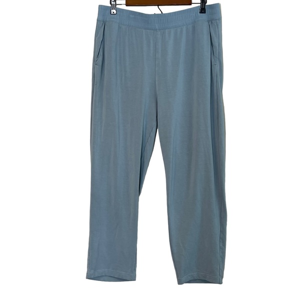 Soft Surroundings Rue Cler Straight Leg Lounge Pull-On Pants Size XL Grey Blue - Picture 1 of 9